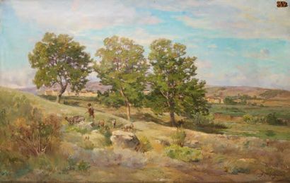 Fortuné VIGUIER (1841-1916)
Berger approchant...