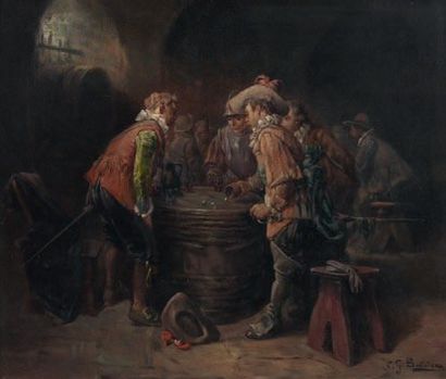 Luigi BALDERO (XIX-XXème siècle)
Les Mousquetaires,...