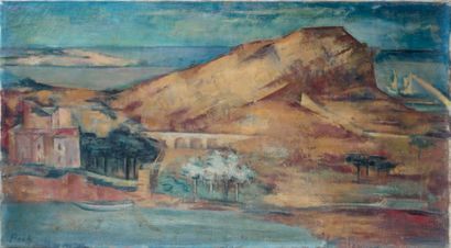 Joseph FLOCH (1895-1977)
Paysage au pont...
