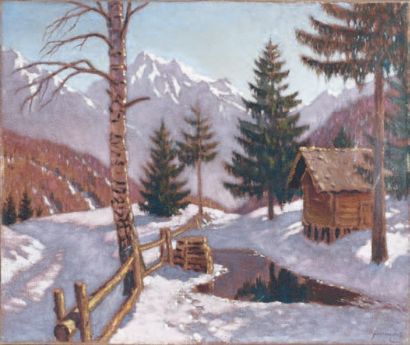 Michail GUERMATSCHEFF (1867-1930)
Hiver dans...