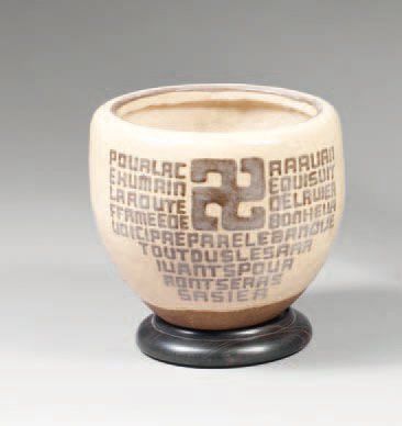 Henri SIMMEN (1880-1963)
Pot en grès à corps...