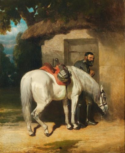 Alfred de DREUX (1810-1860)
La halte d'un...
