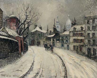 FRANCK-WILL (1900-1951)
Vue de Montmartre...