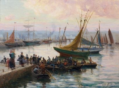 Alfred GUILLOU (1844-1926)
Retour de pêche...