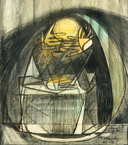 Victor VASARELY (1908-1997)
Composition,...