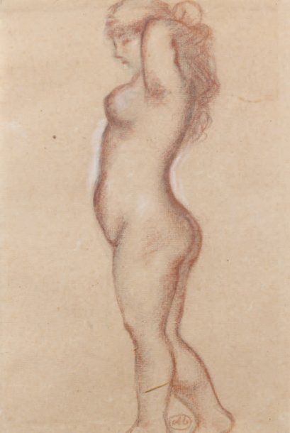 Aristide MAILLOL (1861-1944)
Nu de profil,...