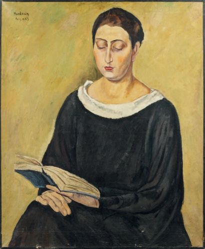 Simon MONDZAIN (1890-1979)
Femme lisant,...