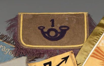 Flamme de Trompette du 1er Régiment de Chasseurs...