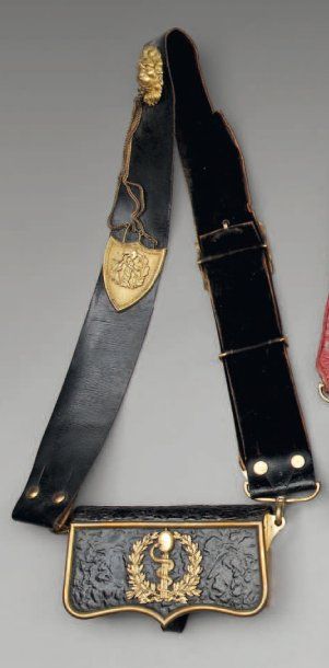 Giberne d'Officier du Service de Santé. Coffret...