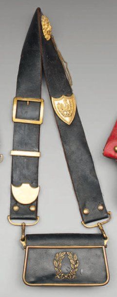 Giberne de Vétérinaire, 1854-1880, en cuir...