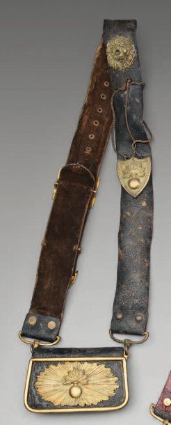 Deux gibernes d'Officier de Cuirassier ou...