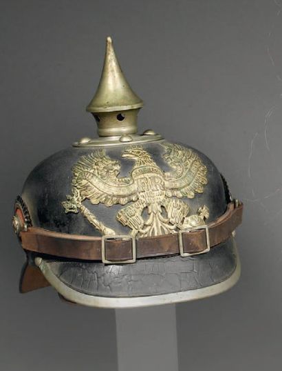 Casque à pointe Prussien, modèle 1895. Bombe...