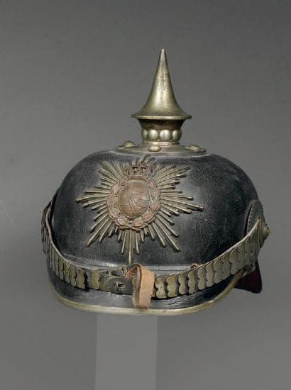 Casque à pointe de Sous Officier Badois,...