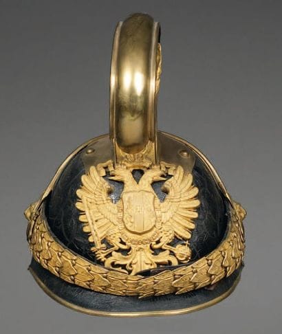 Casque à cimier Autrichien d'Officier de...