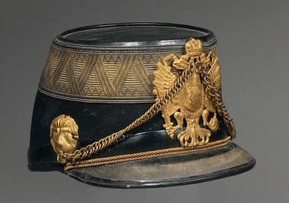 Shako Autrichien d'Officier d'Artillerie,...