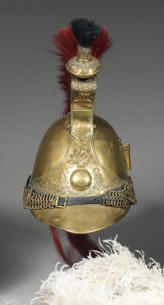 Casque à cimier de Dragon Trompette, modèle...