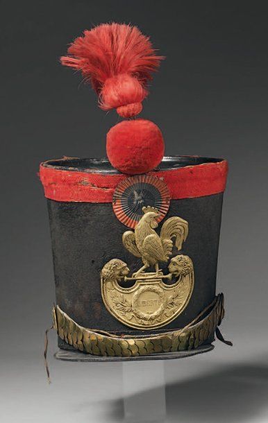 Shako d'Infanterie, modèle 1837 en feutre...