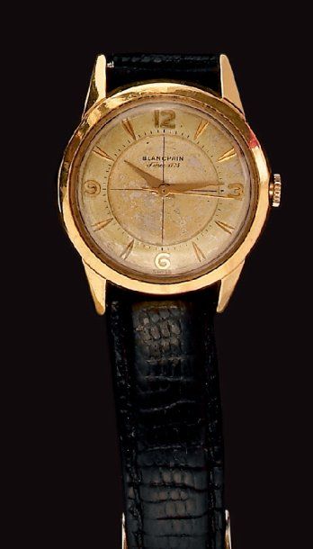 BLANCPAIN
Montre bracelet d'homme en or jaune...