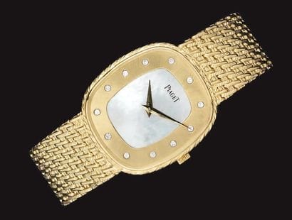 PIAGET
Montre bracelet de dame en or, cadran...