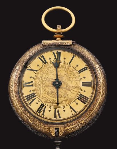 Montre de carrosse vers 1640, signée 