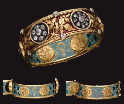 BAPST et FALIZE
Bracelet rigide, large et...