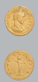 PROBUS (276-282)
Aureus. Ticinum ou Cyzique....