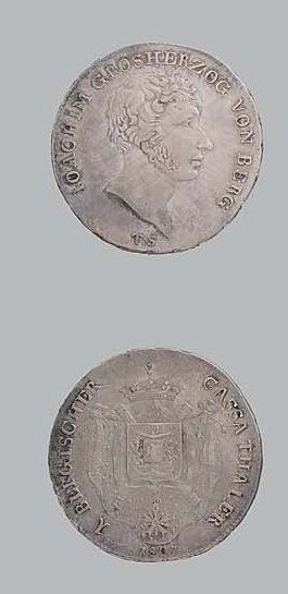 ALLEMAGNE. Berg. J. MURAT (1806-1808). Thaler....