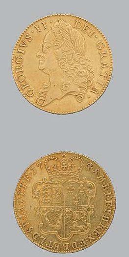 GEORGE II (1727-1760)
5 guinées. 1748. (Seaby...