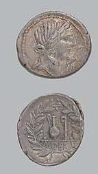 CAECILIA (81 av. J.C.)
Denier. Tête de la...