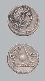 CORNELIA (76-75 av. J.C.)
Denier. Buste du...