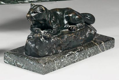 Antoine Louis BARYE (1796-1875), d'après
Panthère...
