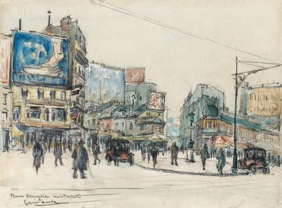GEN PAUL (1895-1975)
Place Blanche, Montmartre....
