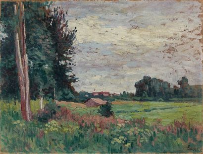 Maximilien LUCE (1858-1941)
Vue de Méréville....