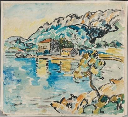 Louis VALTAT (1869-1952)
Bord de mer. Aquarelle,...