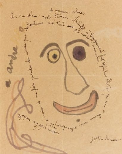 Gaston CHAISSAC (1910-1964)
Personnage. Feutre...