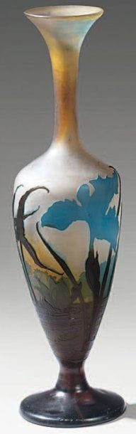 Emile GALLÉ (1846-1903)
Vase balustre à long...