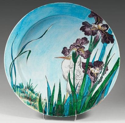 Théodore DECK (1823-1891)
Grand plat rond,...