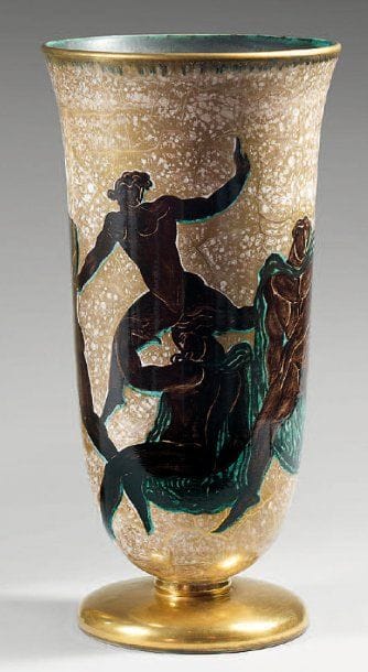 Jean MAYODON (1893-1967)
Grand vase conique...