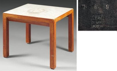 Jean DUNAND (1877-1942)
Table basse à plateau...