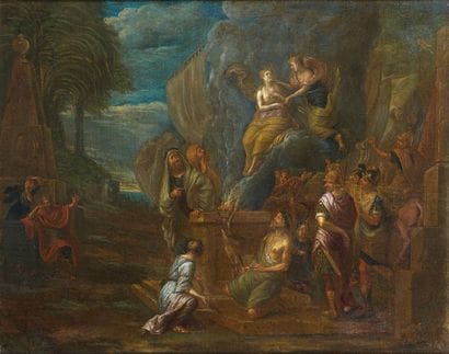 ECOLE FLAMANDE, dernier tiers du XVIIème...
