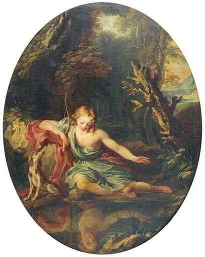 François LE MOYNE (1688-1737), école de
Narcisse...