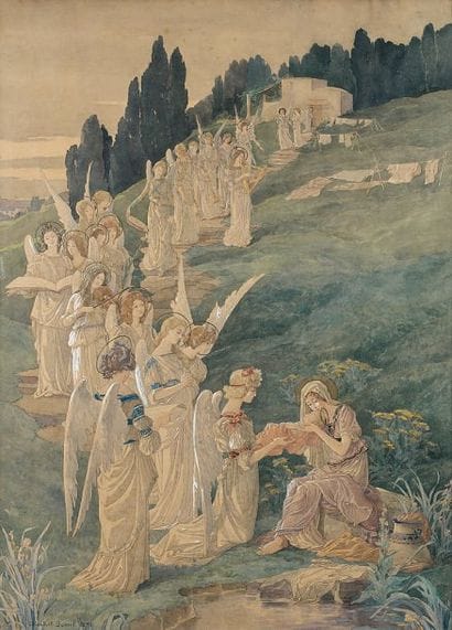 Elisabeth SONREL (1874-1953)
La procession...
