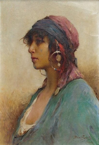 Auguste PINCHART (1842-1924)
La jeune tunisienne....