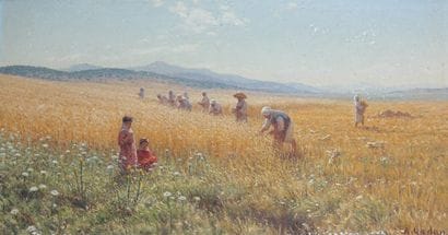 Antoine GADAN (1854-1934)
Moissons en Algérie....