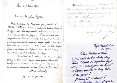 PEINTRES.

Réunion de 5 lettres ou cartes...