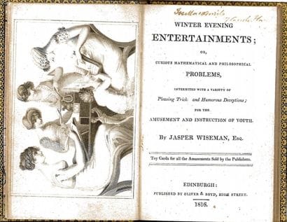 WISEMAN (Jasper). Winter Evening Entertainments...