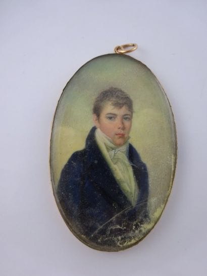 Ecole du XIXème siècle.
Portrait de jeune...