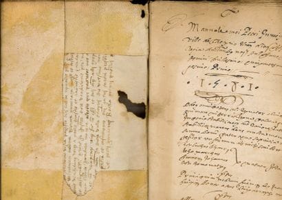 ROCHA (P.). Manuale. 1587. Manuscrit du XVIème...