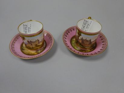 PARIS

Deux tasses et sous-tasses en porcelaine...