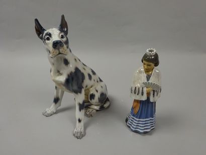 COPENHAGUE

Deux sujets en porcelaine polychrome...
